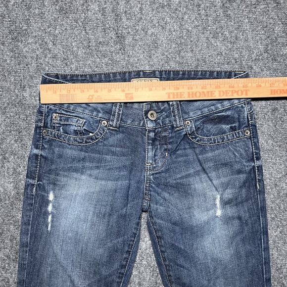 GUESS Los Angeles Daredevil Women's Bootcut Jeans Sz 27 Low Rise Distress - Picture 9 of 16